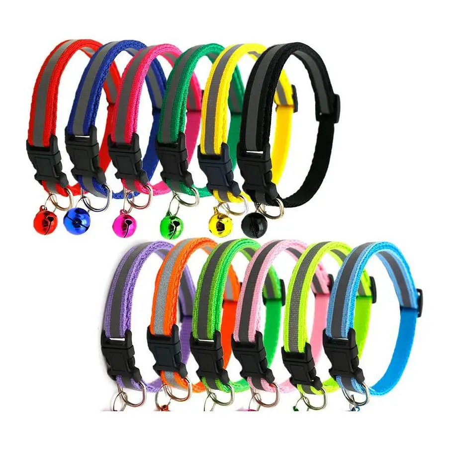 

Pvc Reflector Pet Dog Collar Night Safety Reflective Paste Dog Leash Dogs Pet Cat Collars Pets Supplies