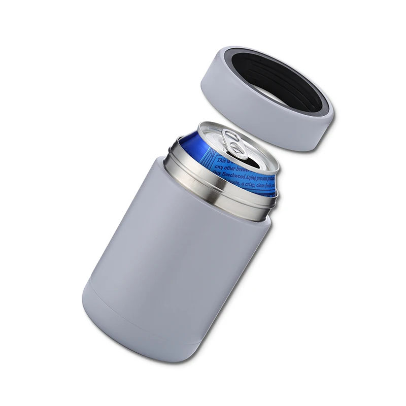 

12oz stainless steel double wall powder coated custom tumbler can cooler, Customized color