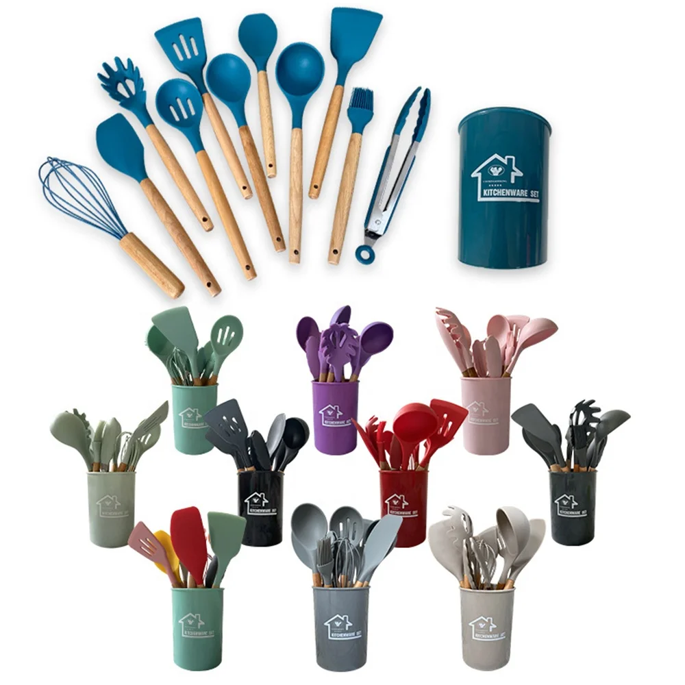 

Tools Utensils Set Kitchenware Silicone Utensil From China for Kitchen Kitchen Accessories, 4 colors