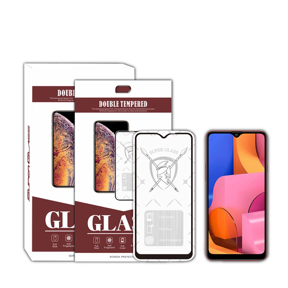 

NITU Anti scratch 9d Phone Screen Protector Tempered Glass Custom for samsung galaxy a20 a20s, Black