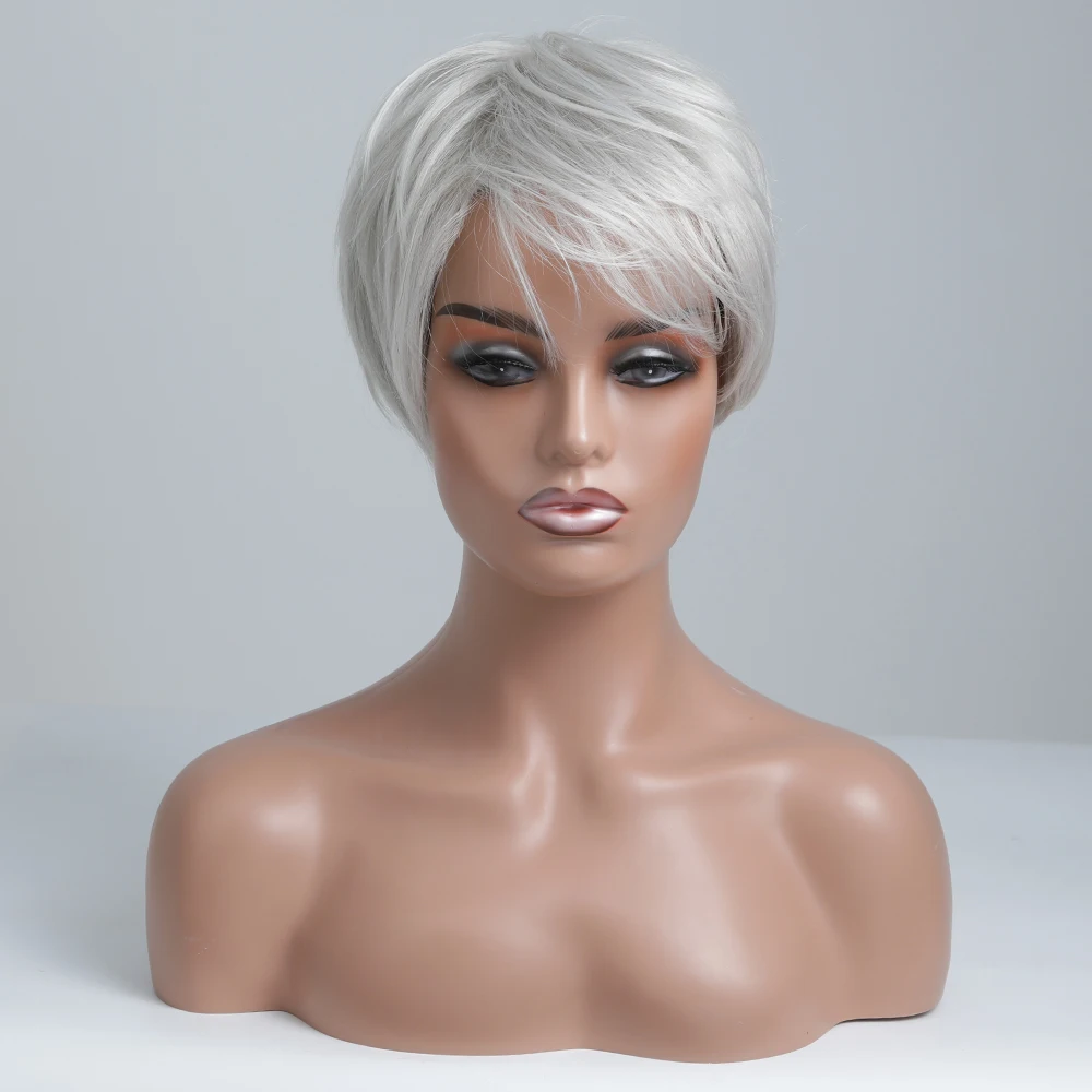 

New Arrival Whosale Price Synthetic Short Blended Bob Wigs Human Blended Wig For Sale