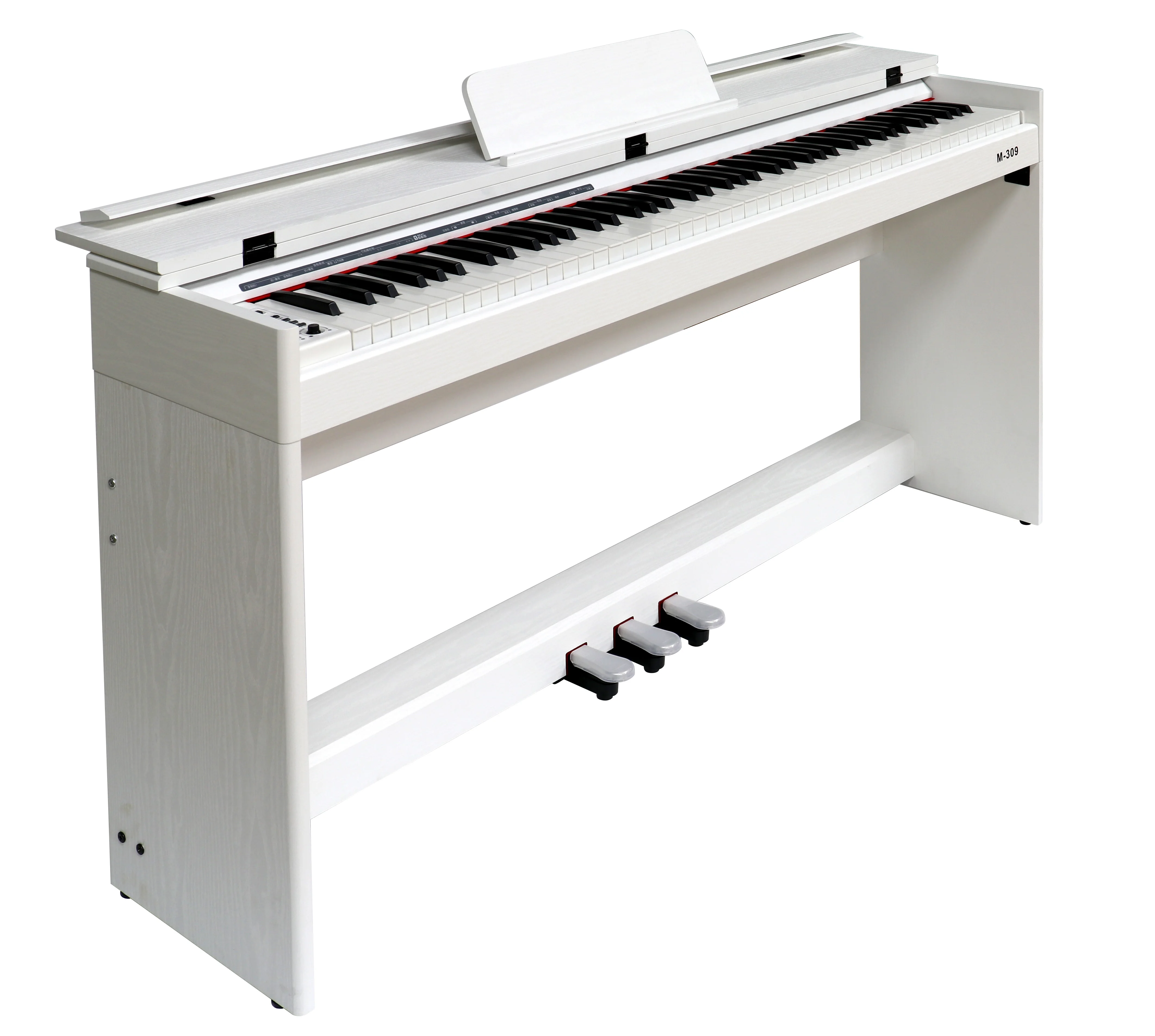 

digital portable piano musical keyboard Key Weighted 88 keys Digital piano, Black/white