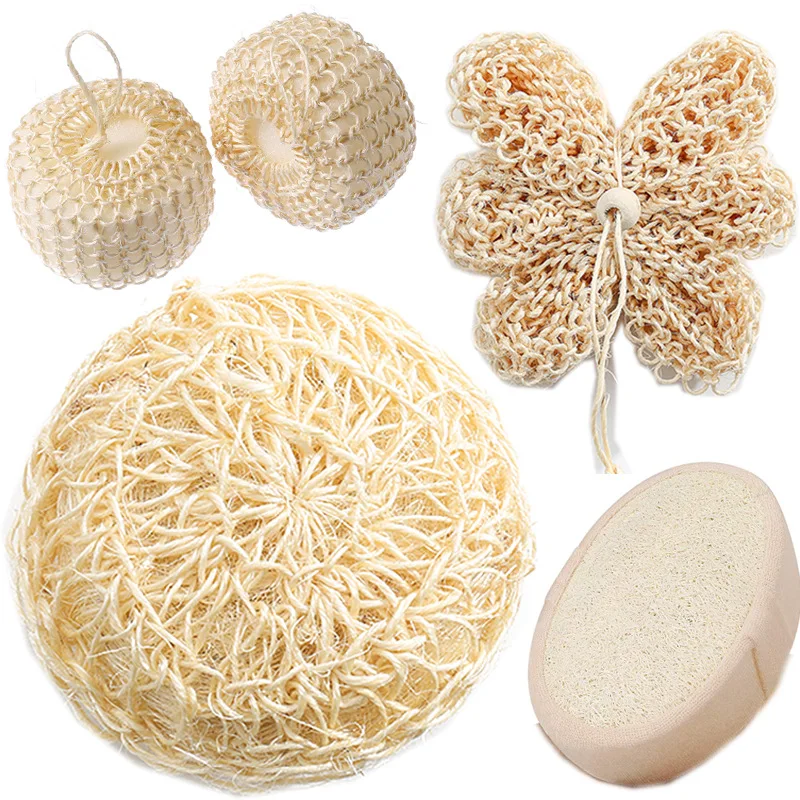 

Wholesale natural exfoliating bath body sponge sisal bath sponge for removing dead skin