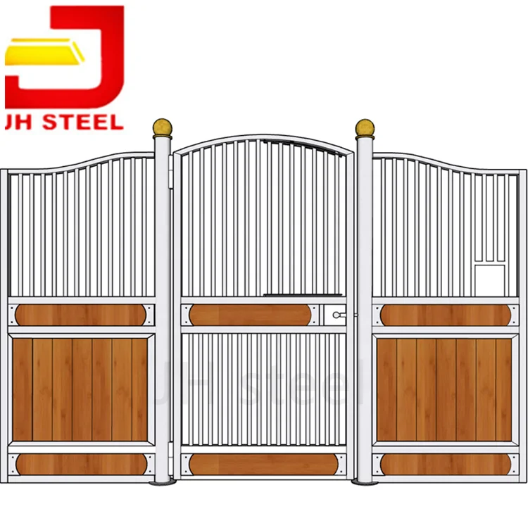 

China Prefab Cheap Pricing Durable Safety Galvanized Steel Horse Stable Door Bamboo