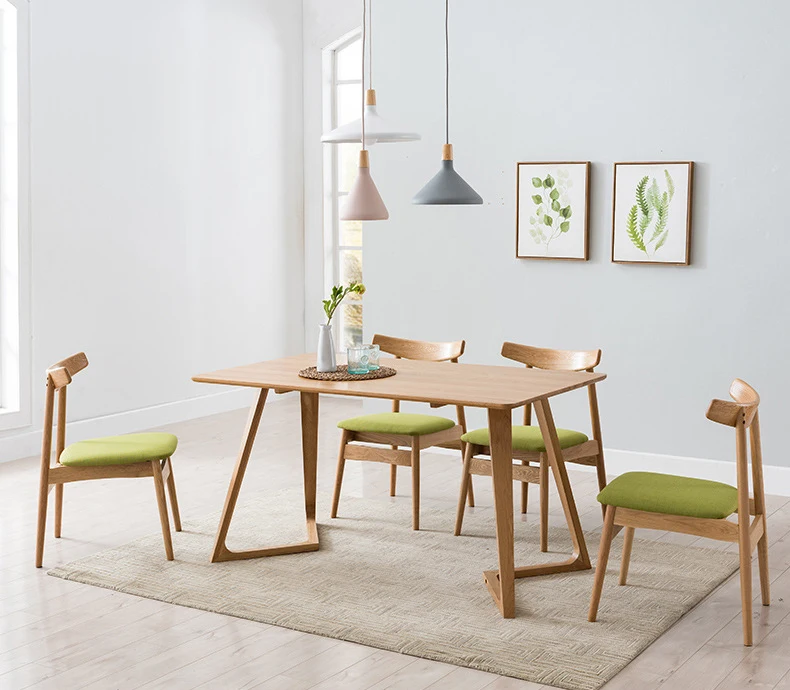 product-High quality solid wood dining single wooden chair family set-BoomDear Wood-img-1