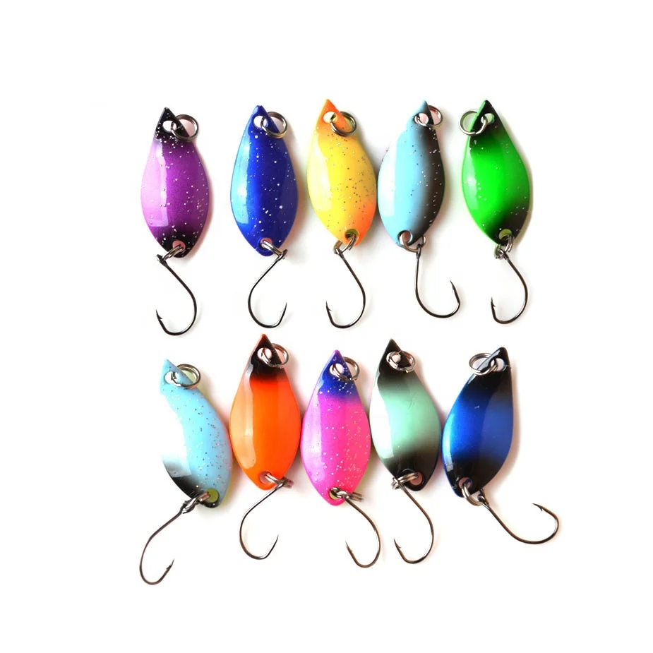 TOMA artificial bait metal spoon bait fishing spinner lures metal sequins lure