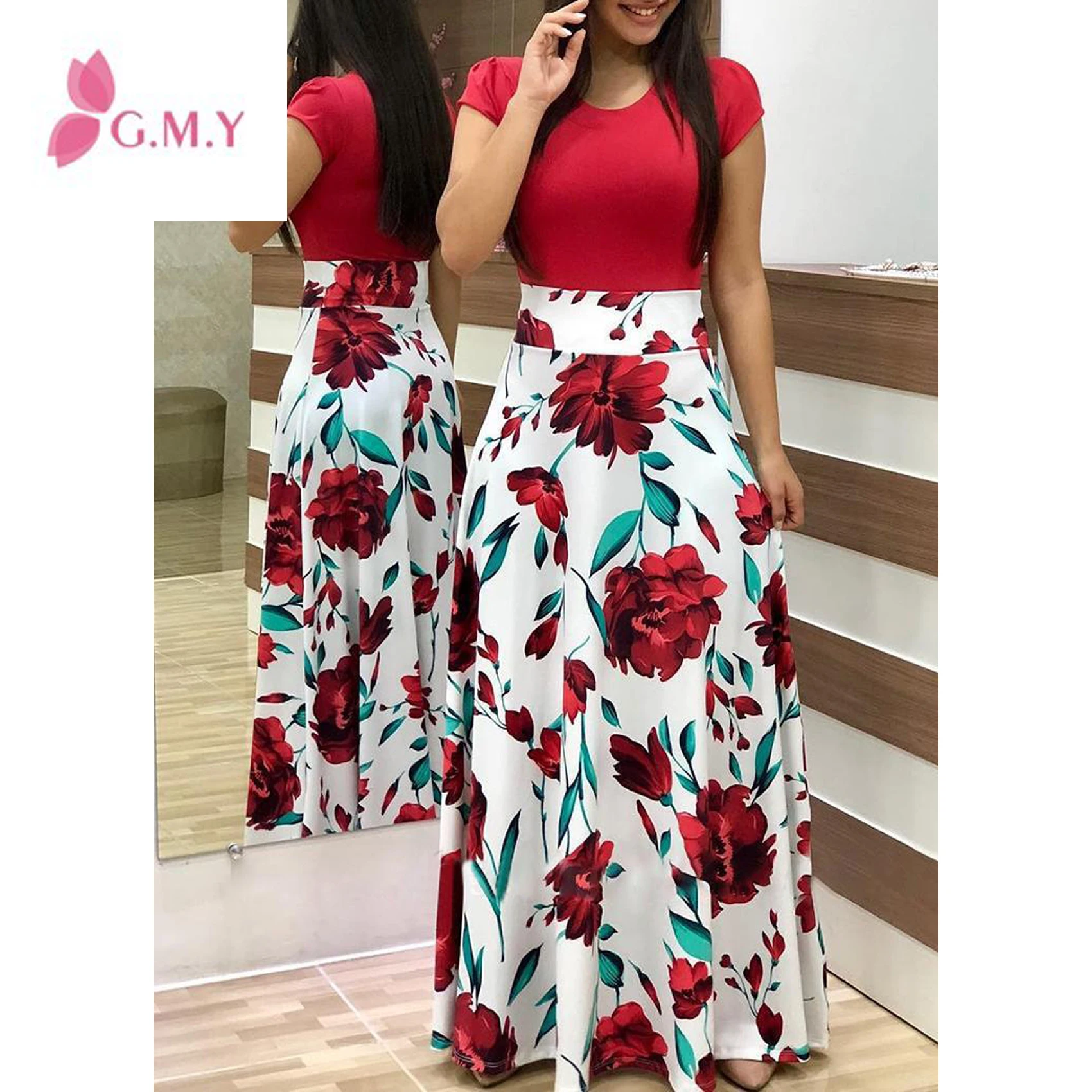 

Wholesale 2020 fashion sexy ladies O-neck long sleeve Women Dresses