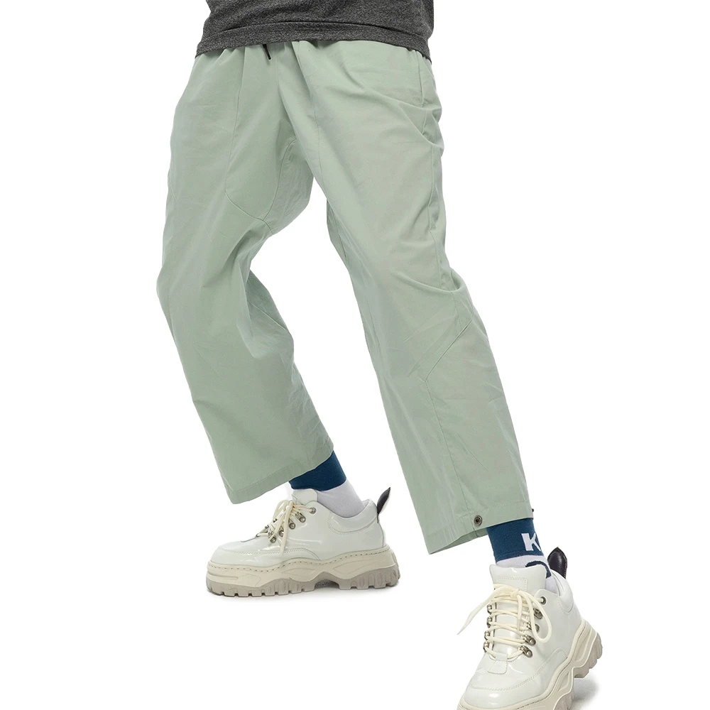

Pants Men`s drawstring design streetwear casual nylon knitted loose trousers pants