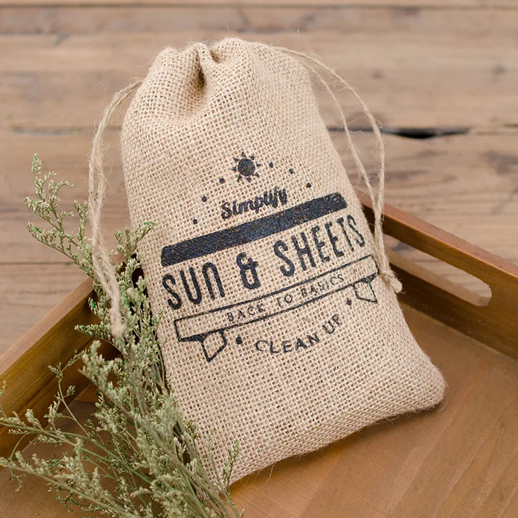 Download Customized High Quality Jute Hessian Drawstring Gunny Sack ...