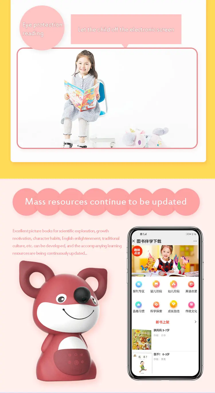 Factory Customized AI Learning Robot Intelligent Voice Dialogue NEW Smart AI 2.4G Wifi Educational Machine for Kids