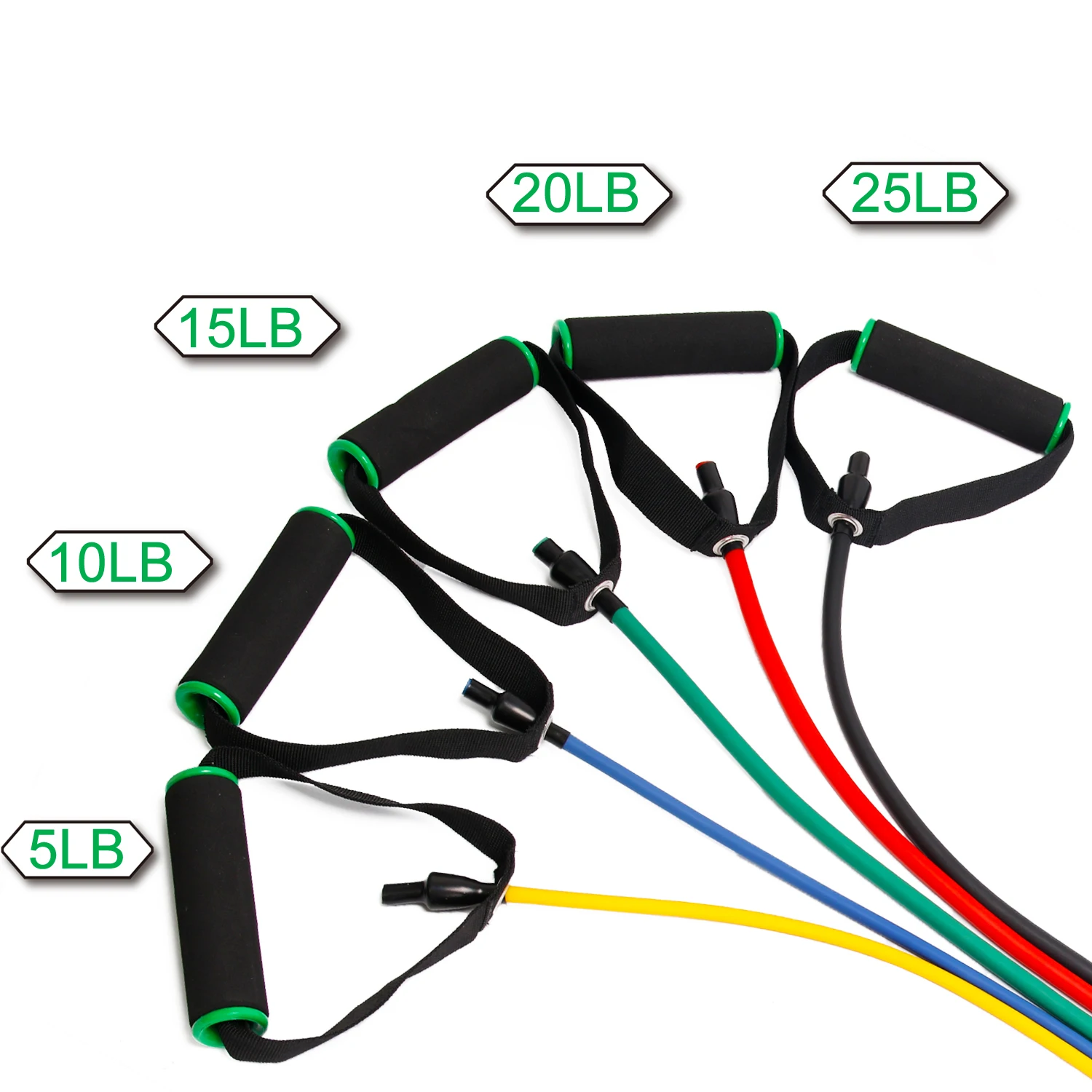 

In stock New Sports Equipment Rubber Resistance Exercise Tube Band, Yellow and blue