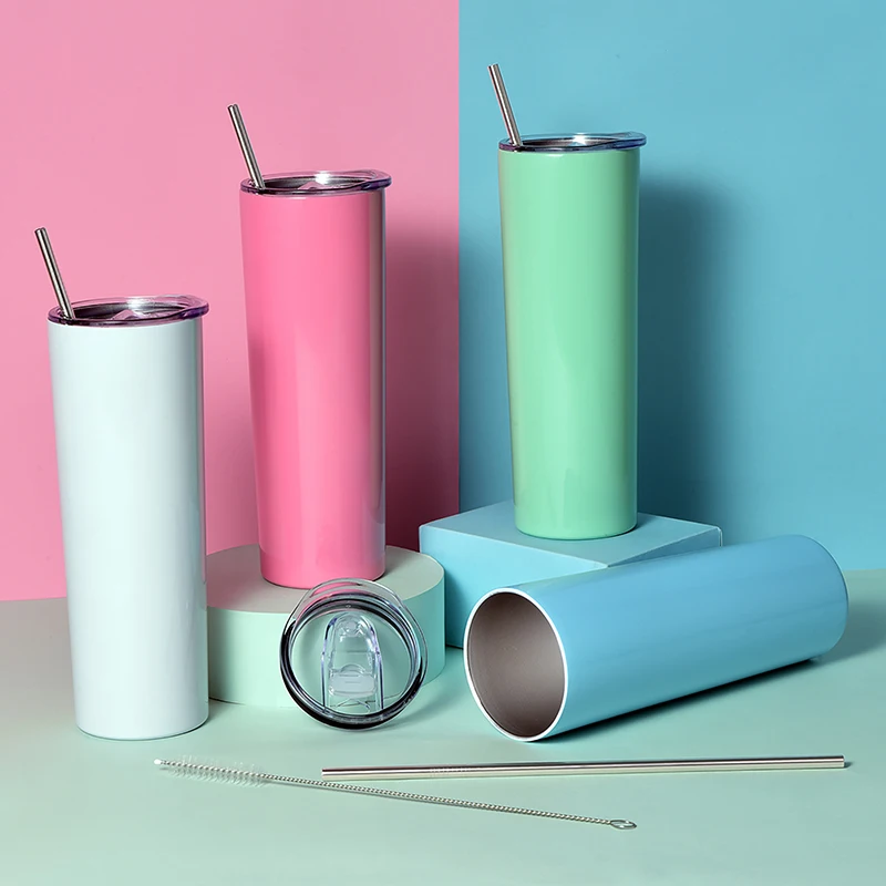 

BPA Free Coffee Mug 20oz Stainless Steel Coffee Tumbler Double Wall Vacuum Insulated Tumbler With Lid And Straw, Customized color