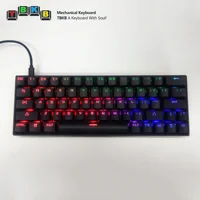 

TBKB 63KeyPro 60% Layout Type-C Wired Full RGB ABS Double Shot Keycaps Gaming Mechanical Keyboard