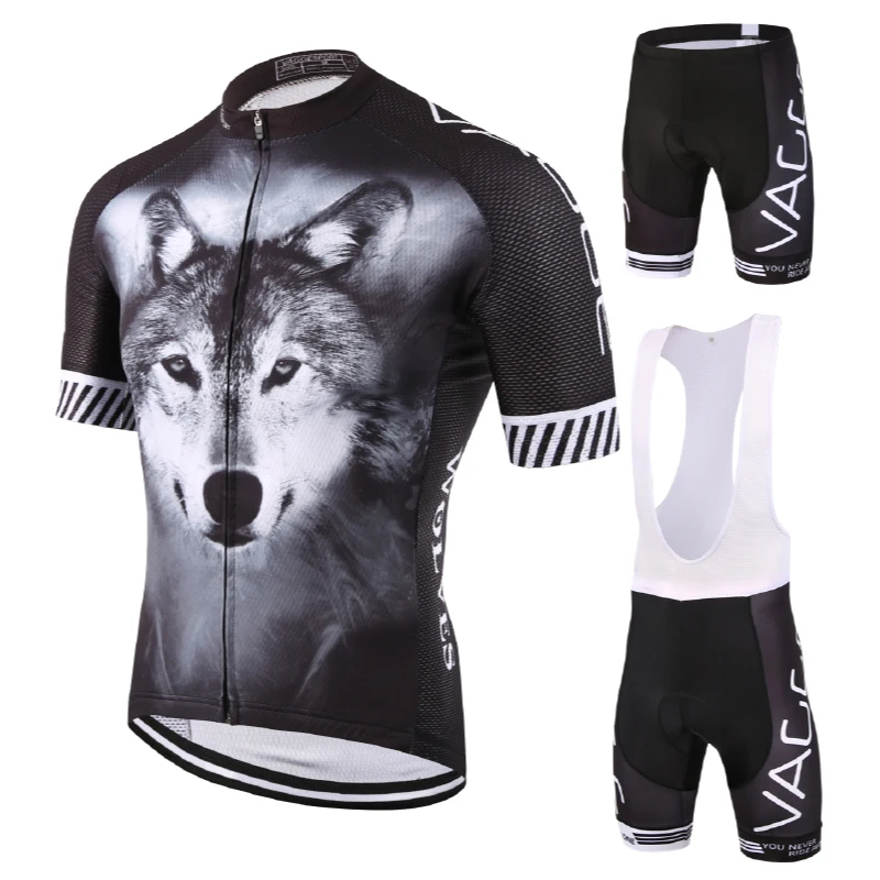 

3D Wolf Cool Design Cycling Jersey,OEM Cycling Clothing China,Custom Bicycle Shorts Complete Set Of Bike