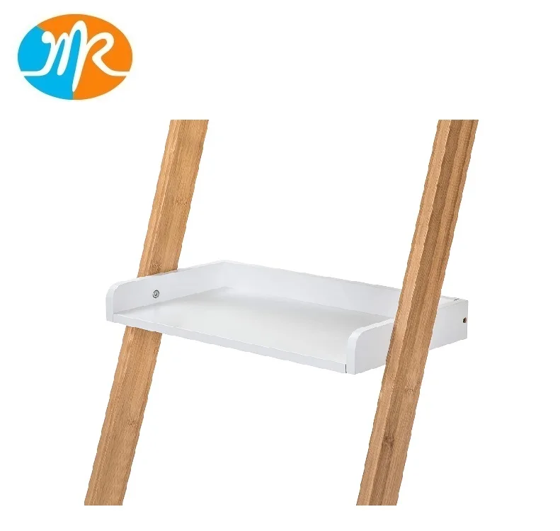 Bamboo And Mdf Display Shelf Ladder Shelf Storage Rack - Buy Bamboo ...