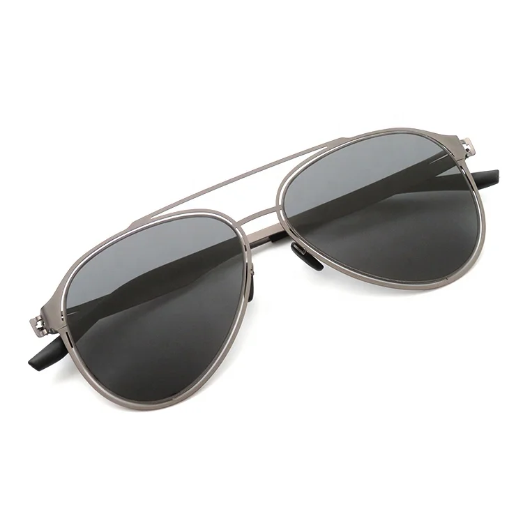 

2019 men fashion sunglasses pilot design flat mirror sunglasses