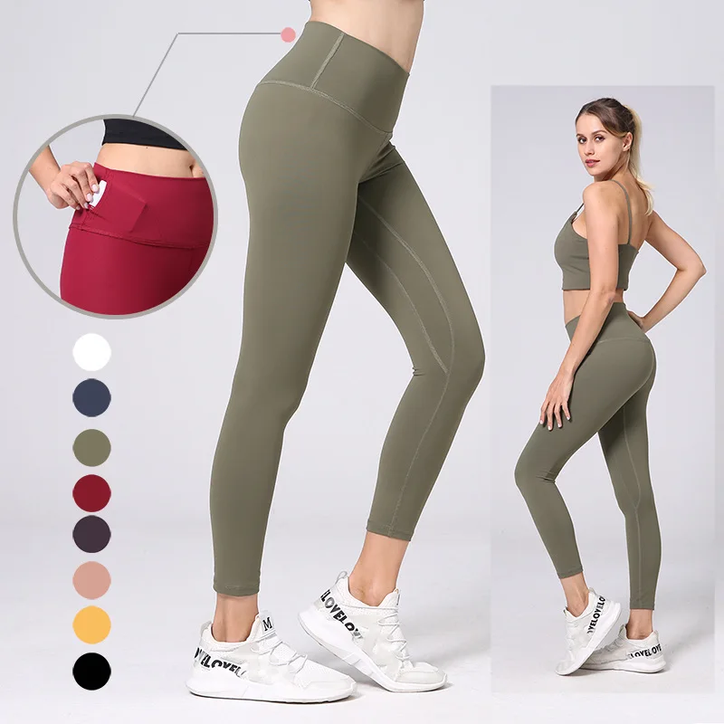 

High Quality Soft Sports Pants Women Workout Stretch Seamless High Waist Butt Lifting Yoga Leggings, Customized colors