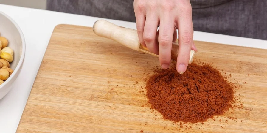Toasting cumin seeds in a dry skillet