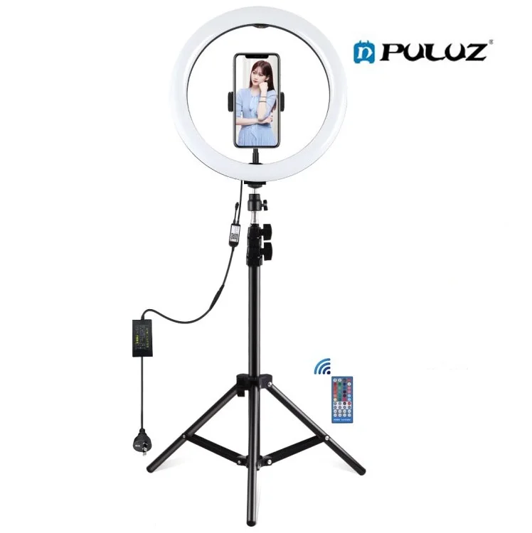 

Drop Shipping 8 10 12 14 18 inch Large Ring Light RGB Makeup Cellphone Selfie Phone Ring Light and 1.1m Stand