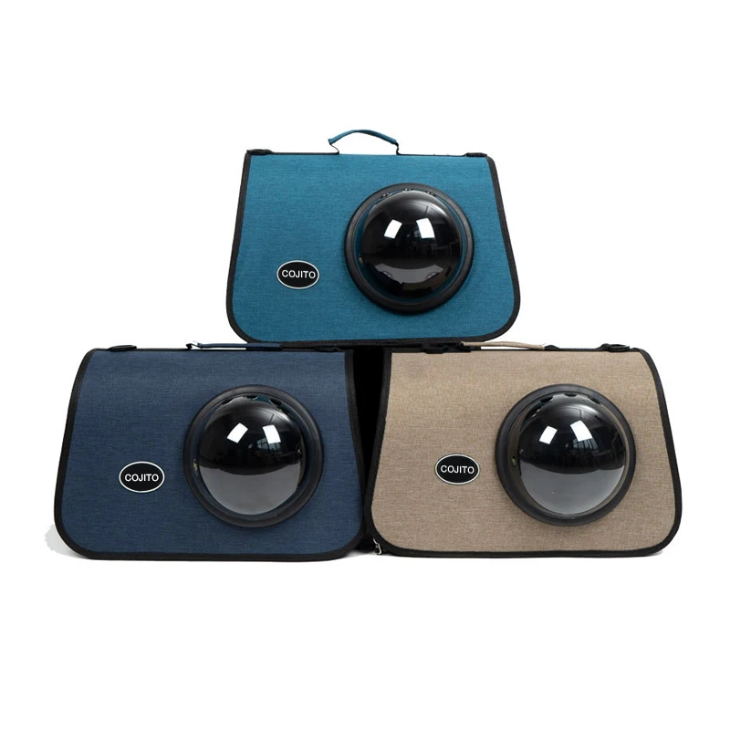 

Custom PVC LOGO Pet Carrier Travel Pet Bag for Small Cats and Dogs
