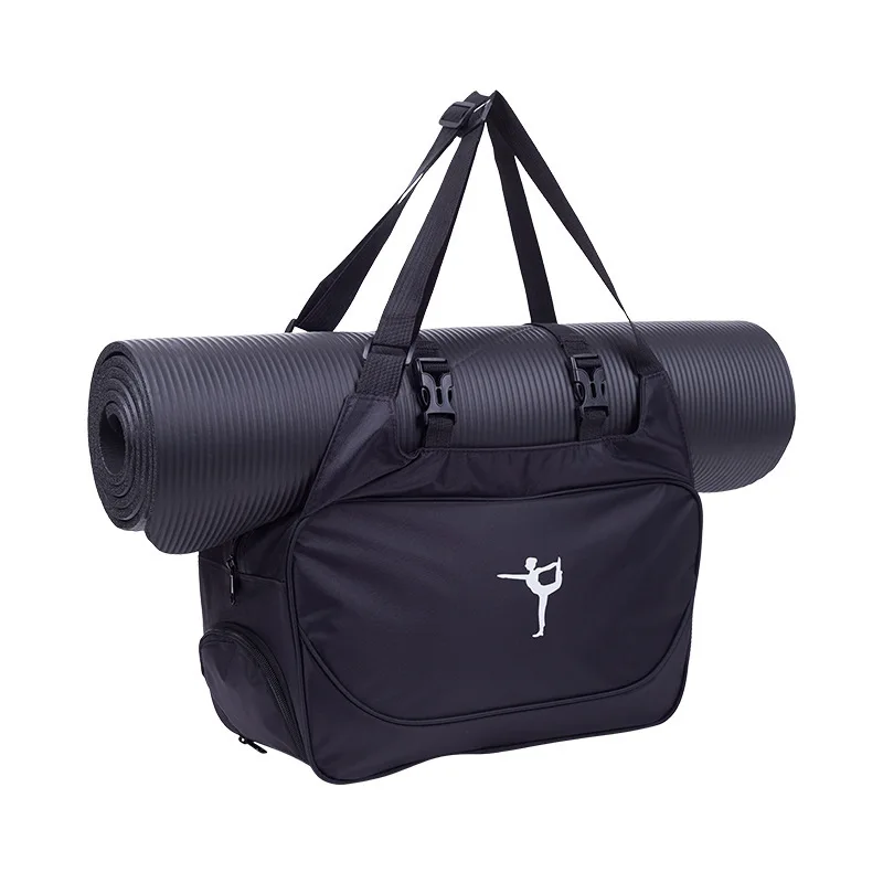 

Custom Fitness Travel Sports Handbag Yoga Mat Gym Bag with Shoes Compartment