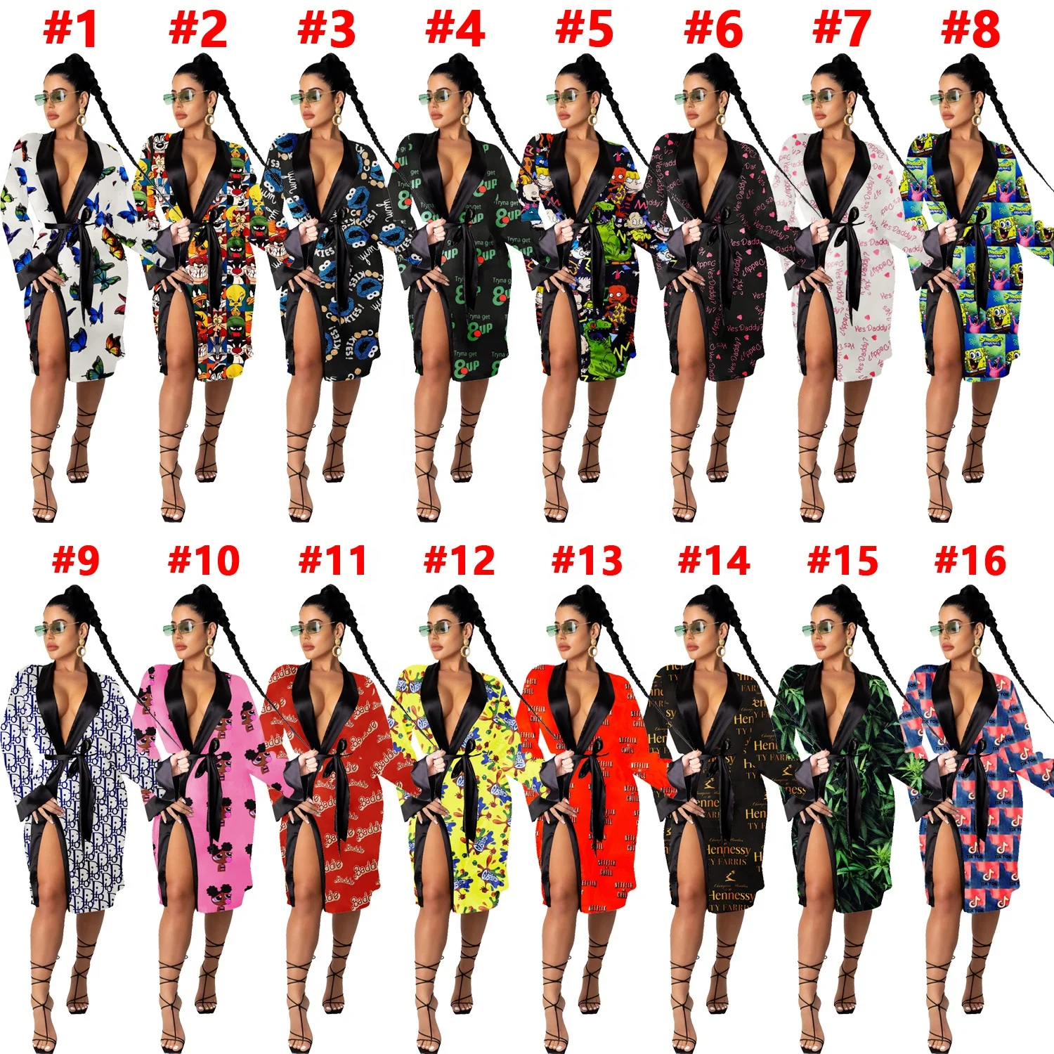 

High Quality Sexy Women One Piece Pajamas Set Silk Nightgowns Sexy Lace Robe Set Ladies Elegant Lounge Wear Silk Pyjamas