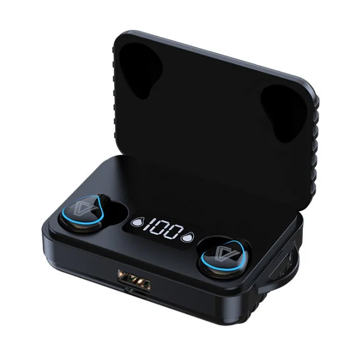 

drop shipping A25 Noise Cancelling Headset Stereo Wireless Headphones With Charging Case Battery display gaming headphones