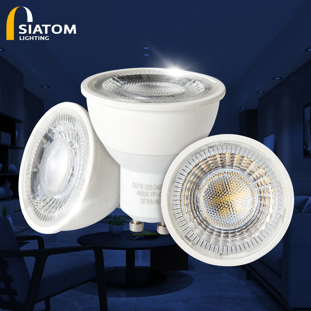 High effeiciency SMD Spotlight 7W White GU10 Smart Bulb For 2 Years Warranty