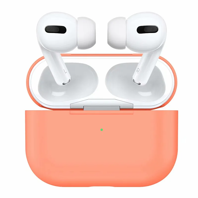 

With retail box colorful silicome slim separate soft cover for airpods pro, for apple airpods 3 2019 case