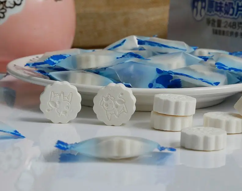 
Professional manufacturer Dry hard candy Milk Tablet candy sweet 