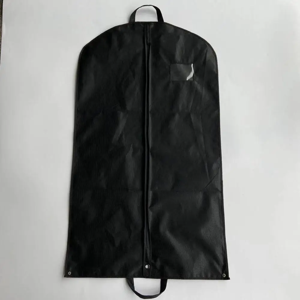 

RPET non woven black eco-friendly wedding wholesale new fashion foldable garment bag suit cover bag