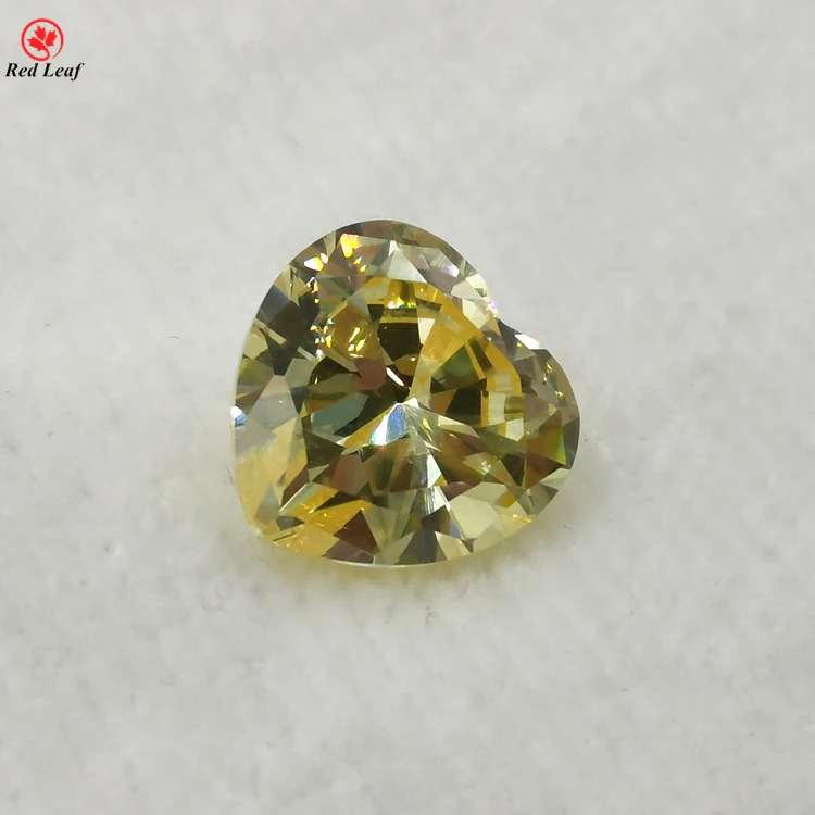 

Redleaf Gems Factory direct sale loose Gemstones 5A Heart Shape CZ Stone Cubic Zirconia