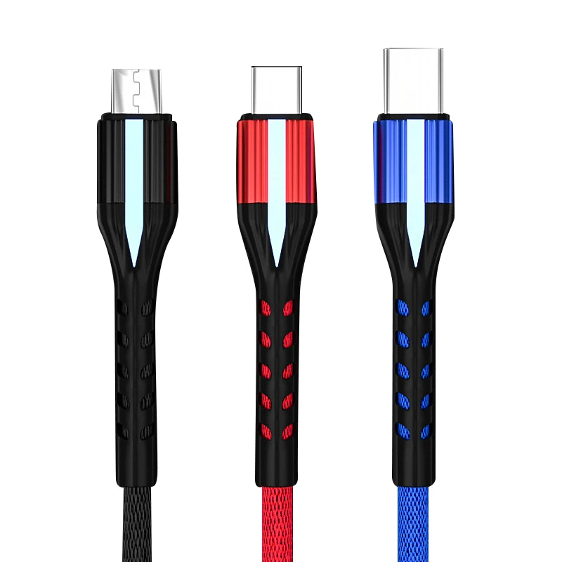 

Intelligent power off charging cable/auto cut power smart LED usb c cable for iphone micro 8pin c usb cable