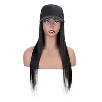 

Free sample Hair Black Baseball Cap Remy Human Hair Extensions,Brazilian Baseball Hat Hair Wigs,Human Hair Extensions Hat