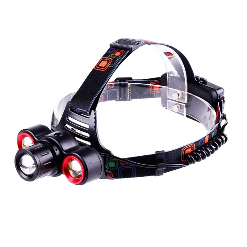 Manufacturer High Power COB Zoom Function Long Range Led Headlamps Rechargeable Portable Head Light For Riding