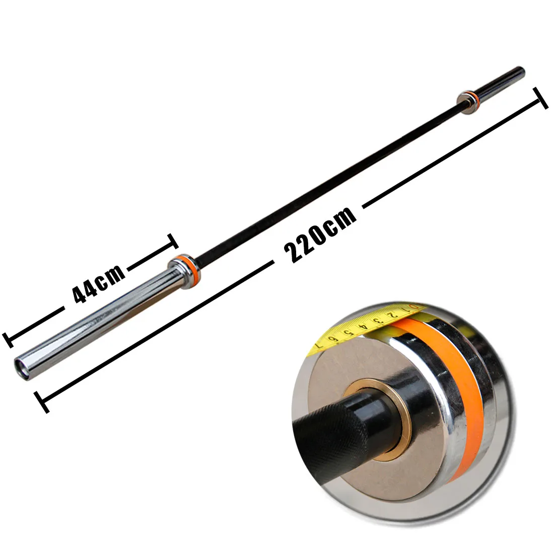 

Factory Directly Provide price High Quality With Screw Collar Fitness Bodybuilding Barbell Bar, Chrome plate