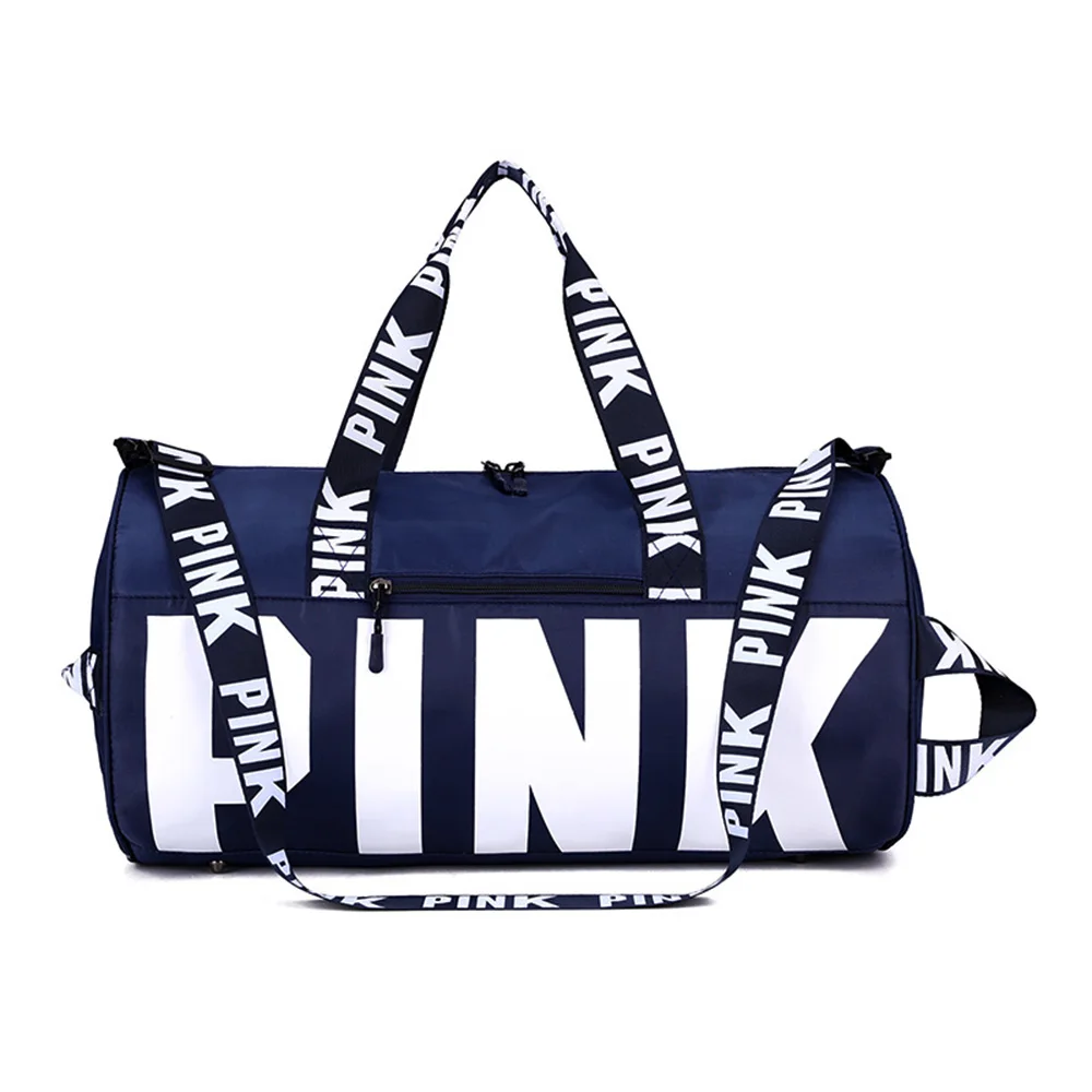 

Custom Logo Travel Unisex Multifunction Gym Bag Nylon Waterproof Duffel Bag With PINK Pattern, Dark blue,gray,blue,black,orange,sky blue,pink,red or customized