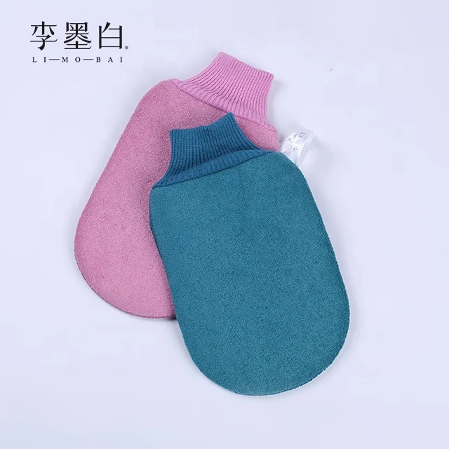 

China Manufacturer of Body Cleaning Scrub Glove Delicate Reusable Hammam Shower Mitts Natural Turkish Bath Exfoliating Gloves, Blue, , violet