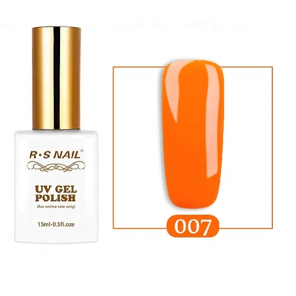 

RS nail hot sale in aliexpress professional color nail uv gel