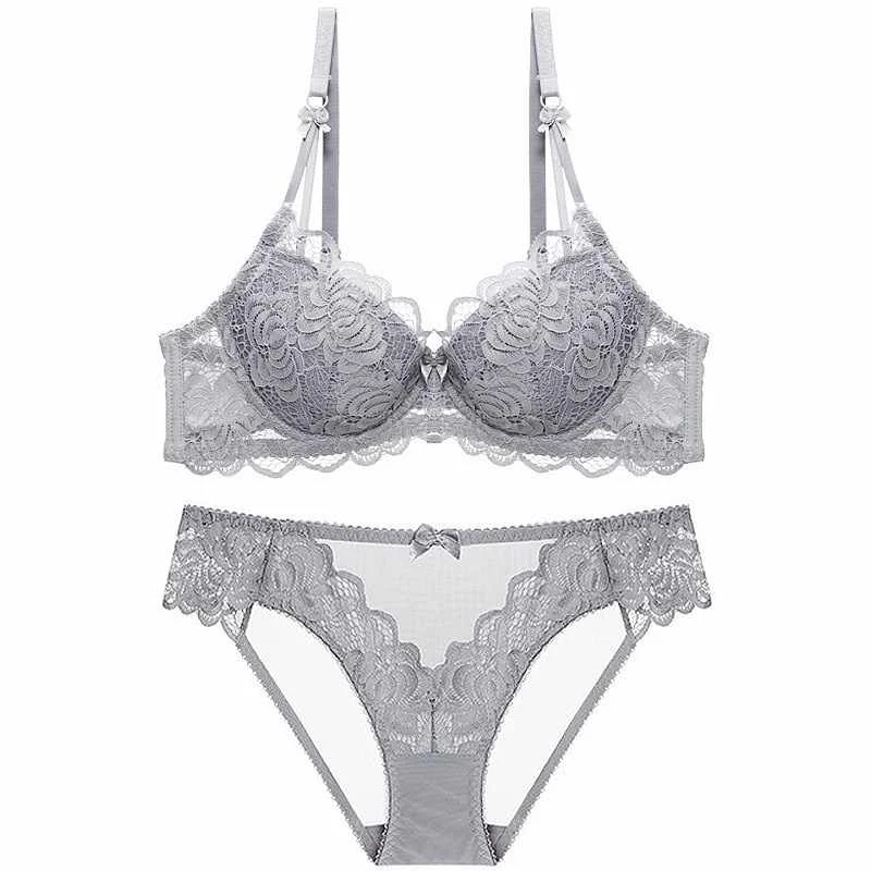 

Bra & Brief Sets lace big cup bra sexy nighty for honeymoon bra panty stylish Women's Panties Underwear