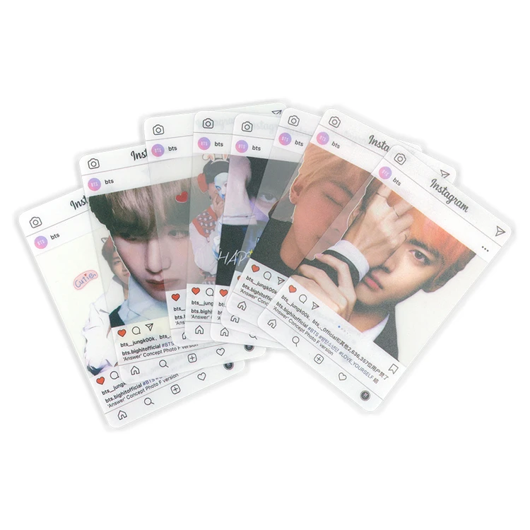 Printing Transparent Photo Card Printed Plastic Blank Pvc Id Card