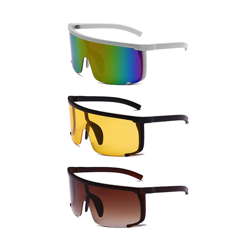

WIIPU 2021 One Piece Lens Oversized Sunglasses Oversized uv400 sunglasses Glasses Unisex Sunglasses Wholesale