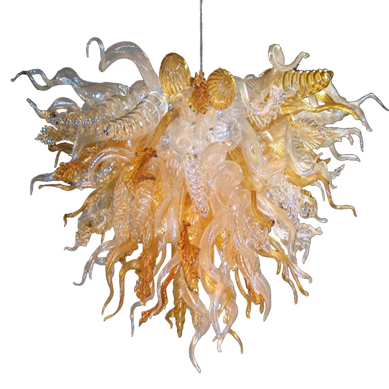 

Fancy Hand Blown Glass Chandelier Lamp Living Room Dining Room Home indoor LED Lightings