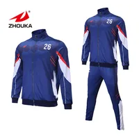 

Design Your Idea Sweatsuit Zipper Bule Custom Logo Sweat Suit Track Sport Custom Tracksuit For Woman