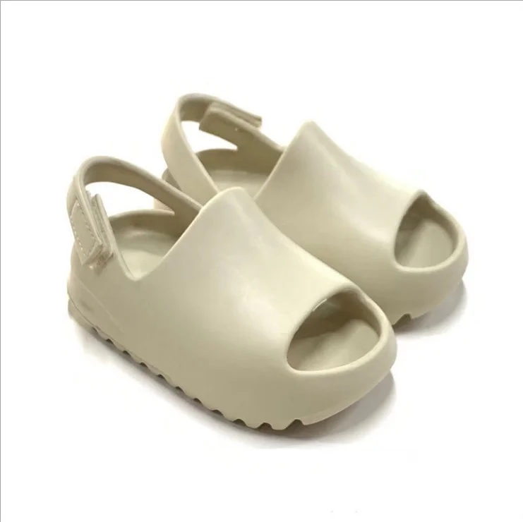 

2022 Fish Mouth Beach Toddler Girl Boy Shoes Kids Slides Children's Slippers Children's Sandals Kids Soft Bottom Sandals, As pictures