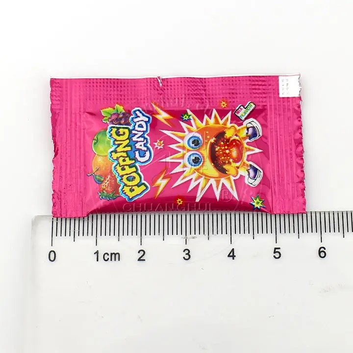 popping candy with sticker
