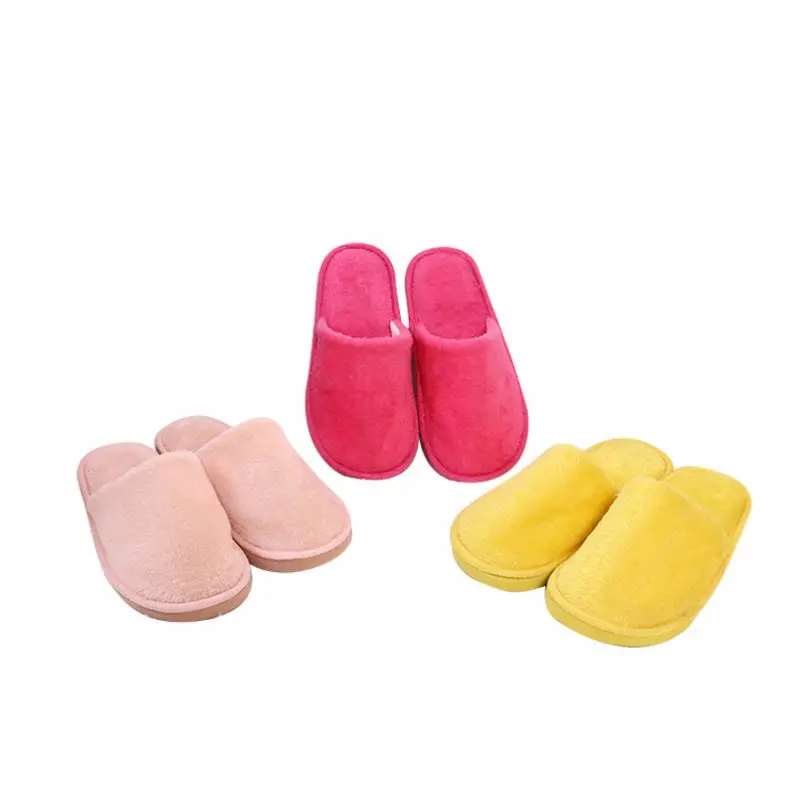

Soft Plush Cotton Cute Slippers Shoes Non-Slip Floor Indoor House Home Furry Slippers Women Shoes For Bedroom, As pictures