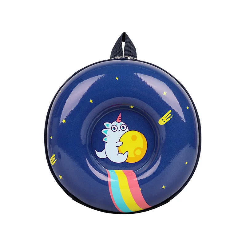 

Fashionable and popular cartoon children's school bag fancy round plastic backpack