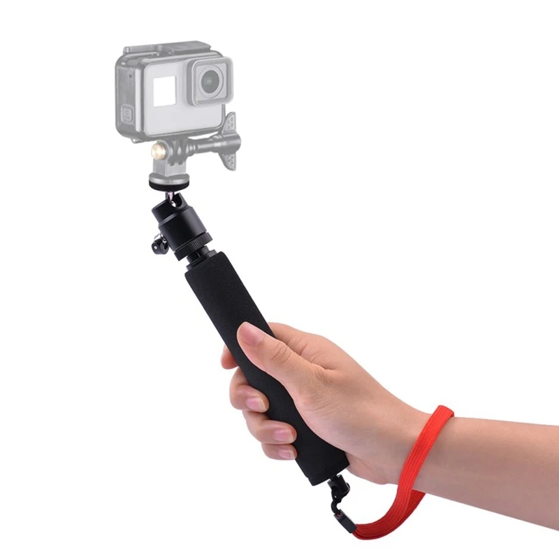 

Universal 360 degree Selfie Stick with 1/4 Threaded Hole for Go Pro HERO, Xiaoyi and Other Action Cameras, Black