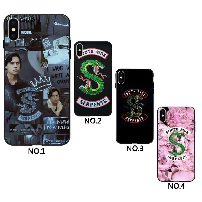 

American TV Riverdale Painted designers phone case for iphone, Black